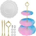 3 Layer Cake Stand Mold with stand For Desert or Cake Decoration
