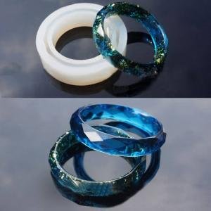 Diamond cut bracelet Silicone Mold(Thick)