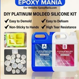Platinum Grade Mould Making  Liquid Silicone Rubber 10 Kg Pack ✅ 1:1 Ratio