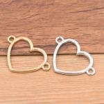 Love shape Bezel For Pendant