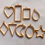 Blank Open Bezel 9 Piece For Pendant Earnings