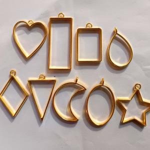 Blank Open Bezel 9 Piece For Pendant Earnings