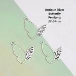 Butterfly Shape Blank Bezel For Earring Pendant DIY Resin Work